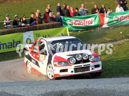 Motorsport. BP Ultimate Rallye im Lavanttal 2010 (Lavanttal Rallye).  Winter Patrick, Stummer Daniela (Mitsubishi Lancer EVO IX). Wolfsberg,  9.4.2010.
Foto: Kuess
---
pressefotos, pressefotografie, kuess, qs, qspictures, sport, bild, bilder, bilddatenbank