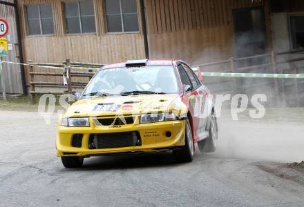 Motorsport. BP Ultimate Rallye im Lavanttal 2010 (Lavanttal Rallye).  Kramer Alfred, Rausch Jürgen (Mitsubishi Lancer EVO 6,5). Wolfsberg,  9.4.2010.
Foto: Kuess
---
pressefotos, pressefotografie, kuess, qs, qspictures, sport, bild, bilder, bilddatenbank
