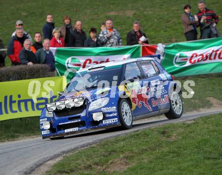 Motorsport. BP Ultimate Rallye im Lavanttal 2010 (Lavanttal Rallye).  Baumschlager Raimund , Zeltner Thomas (Skoda Fabia Super 2000). Wolfsberg,  9.4.2010.
Foto: Kuess
---
pressefotos, pressefotografie, kuess, qs, qspictures, sport, bild, bilder, bilddatenbank