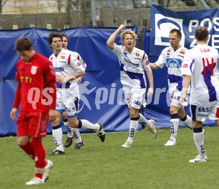 Fussball. Regionalliga. SAK gegen St. Florian. Torjubel SAK. Klagenfurt, 10.4.2010.
Foto: Kuess
---
pressefotos, pressefotografie, kuess, qs, qspictures, sport, bild, bilder, bilddatenbank