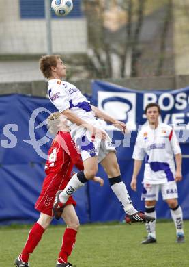 Fussball. Regionalliga. SAK gegen St. Florian.  Olip Samo (SAK), Schmidthaler Gregor (St. Florian). Klagenfurt, 10.4.2010.
Foto: Kuess
---
pressefotos, pressefotografie, kuess, qs, qspictures, sport, bild, bilder, bilddatenbank