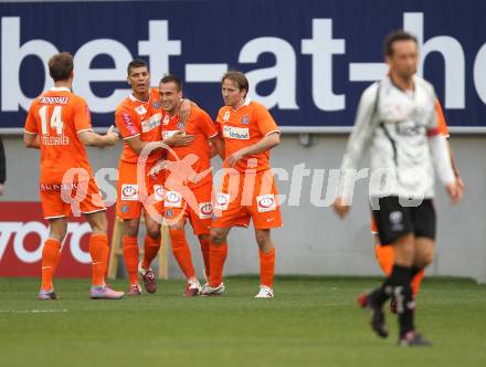 Fussball. Bundesliga. SK Austria Kelag Kaernten gegen FK Austria Wien.  Torjubel Austria Wien. Klagenfurt, 17.4.2010. 
Foto: Kuess

---
pressefotos, pressefotografie, kuess, qs, qspictures, sport, bild, bilder, bilddatenbank