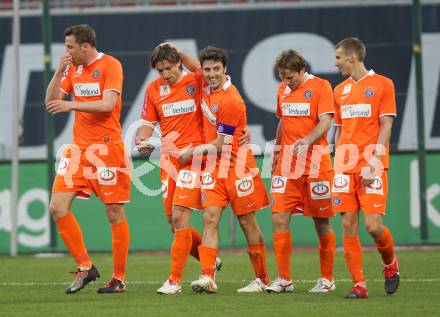 Fussball. Bundesliga. SK Austria Kelag Kaernten gegen FK Austria Wien.  Torjubel Austria Wien. Klagenfurt, 17.4.2010. 
Foto: Kuess

---
pressefotos, pressefotografie, kuess, qs, qspictures, sport, bild, bilder, bilddatenbank