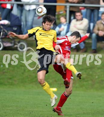 Fussball Unterliga Ost. SV Ludmannsdorf gegen ASKOE Koettmannsdorf. Wolfgang Modritsch (Ludmannsdorf), Christoph Pibal (Koettmannsdorf). Ludmannsdorf, am 18.4.2010.
Foto: Kuess
---
pressefotos, pressefotografie, kuess, qs, qspictures, sport, bild, bilder, bilddatenbank