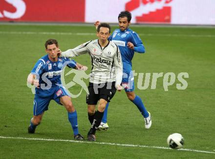 Fussball OEFB Stiegl Cup. SK Austria Kaernten gegen SC Magna Wr. Neustadt. Matthias Dollinger (Kaernten). Klagenfurt, am 20.4.2010.
Foto: Kuess
---
pressefotos, pressefotografie, kuess, qs, qspictures, sport, bild, bilder, bilddatenbank