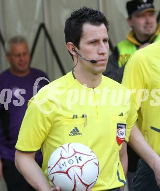 Fussball. Bundesliga. SK Austria Kelag Kaernten gegen FK Austria Wien.  Schiedsrichter Alexander Harkam. Klagenfurt, 17.4.2010. 
Foto: Kuess

---
pressefotos, pressefotografie, kuess, qs, qspictures, sport, bild, bilder, bilddatenbank