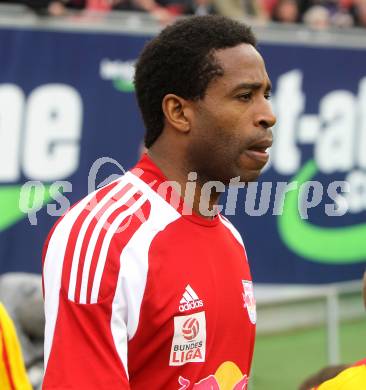 Fussball. Bundesliga. SK Austria Kelag Kaernten  gegen Red Bull Salzburg. Edward Gustafsson (Salzburg). Klagenfurt, 10.4.2010. 
Foto: Kuess

---
pressefotos, pressefotografie, kuess, qs, qspictures, sport, bild, bilder, bilddatenbank