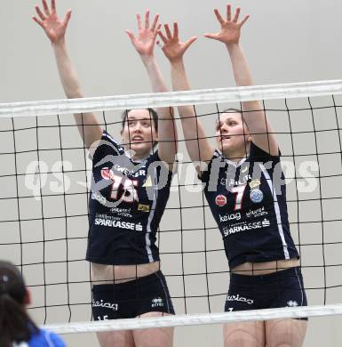 WVL. Volleyball Bundesliga. ATSC Wildcats gegen Hartberg. Anna Cmaylo, Sophie Wallner (Wildcats). Klagenfurt, 14.4.2010.
Foto: Kuess


---
pressefotos, pressefotografie, kuess, qs, qspictures, sport, bild, bilder, bilddatenbank