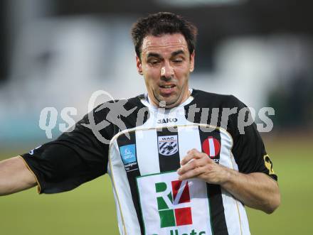 Fussball. Regionalliga. SK St. Andrae/Lavanttal gegen DSV Leoben. Bernd Kaintz (St. Andrae). Wolfsberg, 9.4.2010. 
Foto: Kuess
---
pressefotos, pressefotografie, kuess, qs, qspictures, sport, bild, bilder, bilddatenbank