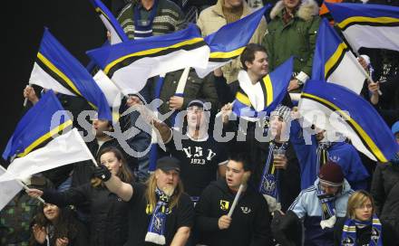 EBEL. Eishockey Bundesliga. EC Pasut VSV gegen Graz 99ers. Fans (VSV). Villach, am 15.1.2010.
Foto: Kuess 


---
pressefotos, pressefotografie, kuess, qs, qspictures, sport, bild, bilder, bilddatenbank