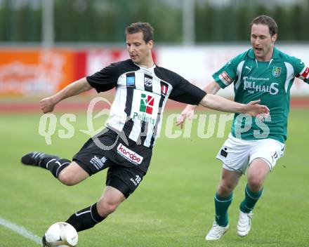 Fussball. Regionalliga. SK St. Andrae/Lavanttal gegen SC Sparkasse Elin Weiz. Pirker Thomas (St. Andrae), Hack Gerald (Weiz). Wolfsberg, 7.5.2010.
Foto: Kuess

---
pressefotos, pressefotografie, kuess, qs, qspictures, sport, bild, bilder, bilddatenbank