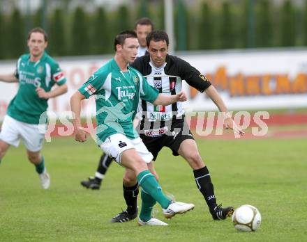 Fussball. Regionalliga. SK St. Andrae/Lavanttal gegen SC Sparkasse Elin Weiz. Kaintz Bernd (St. Andrae), Durlacher Patrick (Weiz). Wolfsberg, 7.5.2010.
Foto: Kuess

---
pressefotos, pressefotografie, kuess, qs, qspictures, sport, bild, bilder, bilddatenbank