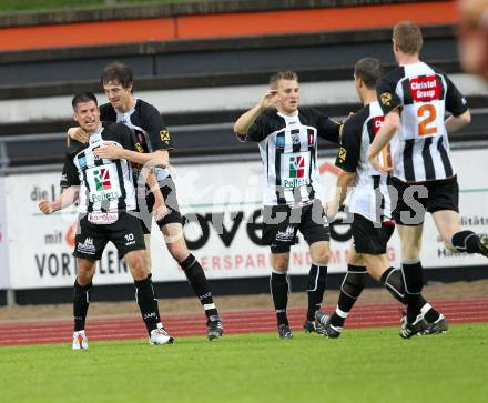 Fussball. Regionalliga. WAC SK St. Andrae/Lavanttal gegen SAK Celovec/Klagenfurt. Torjubel  (St.Andrae). Wolfsberg, 11.5.2010. 
Foto: Kuess

---
pressefotos, pressefotografie, kuess, qs, qspictures, sport, bild, bilder, bilddatenbank