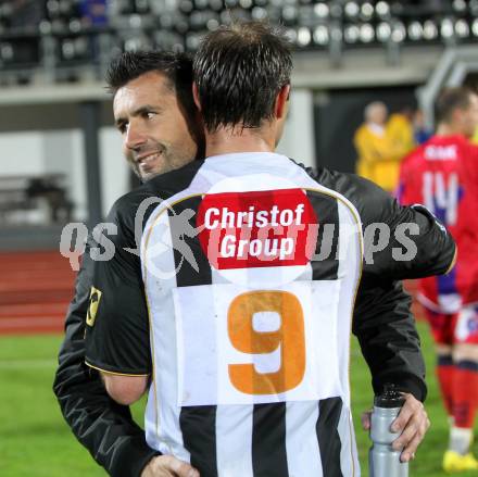 Fussball. Regionalliga. WAC SK St. Andrae/Lavanttal gegen SAK Celovec/Klagenfurt. Trainer Nenad Bjelica, Marco Reich (St.Andrae). Wolfsberg, 11.5.2010. 
Foto: Kuess

---
pressefotos, pressefotografie, kuess, qs, qspictures, sport, bild, bilder, bilddatenbank