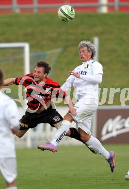 Fussball. Regionalliga. FC St. Veit gegen SV Leibnitz Flavia Solva .  Hans Christian Rabl, (St.Veit), Maurice Amtmann (Flavia Solva). St.Veit, 12.5.2010. 
Foto: Kuess

---
pressefotos, pressefotografie, kuess, qs, qspictures, sport, bild, bilder, bilddatenbank