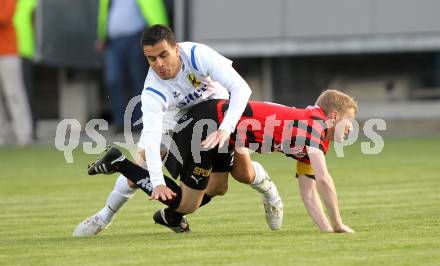 Fussball. Regionalliga. FC St. Veit gegen SV Leibnitz Flavia Solva .  Seoane Santalla Gerardo Diego, (St.Veit), Thomas Jagonak (Leibnitz). St.Veit, 12.5.2010. 
Foto: Kuess

---
pressefotos, pressefotografie, kuess, qs, qspictures, sport, bild, bilder, bilddatenbank