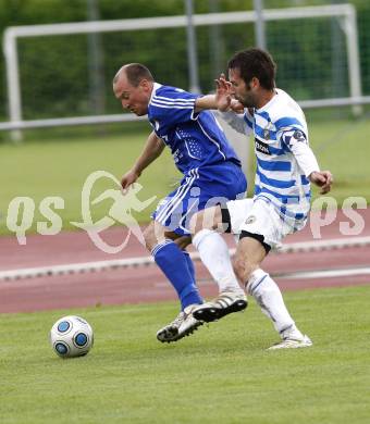 Fussball Kaerntner Liga. VSV gegen SK Treibach. Mario Ramusch (VSV), Andrej Tasic (Treibach). Villach, am 13.5.2010.
Foto: Kuess
---
pressefotos, pressefotografie, kuess, qs, qspictures, sport, bild, bilder, bilddatenbank