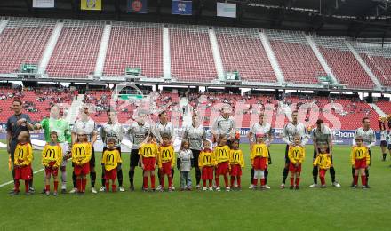 Fussball. Tipp3-Bundesliga. SK Austria Kaernten gegen SC Magna Wiener Neustadt. Andreas Schranz, Peter Pucker, Luka Elsner, Leonhard Kaufmann, Mario Kroepfl, Thomas Riedl, Michael Sollbauer, Stefan Hierlaender, Markus Pink, Oliver Pusztai, Matthias Dollinger (Kaernten). Klagenfurt, 13.5.2010. 
Foto: Kuess 

---
pressefotos, pressefotografie, kuess, qs, qspictures, sport, bild, bilder, bilddatenbank