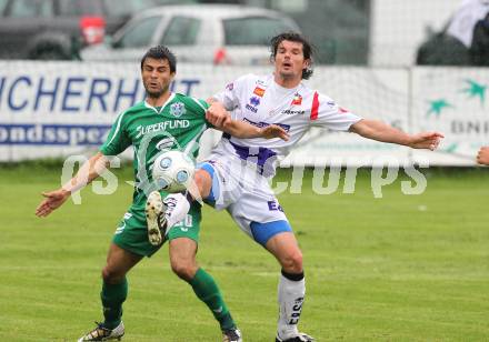 Fussball Regionalliga. SAK gegen FC Superfund Pasching. Marko Kriznik (SAK), Vilmar Da Cunha Rodrigues (Pasching). Klagenfurt, am 15.5.2010.
Foto: Kuess
---
pressefotos, pressefotografie, kuess, qs, qspictures, sport, bild, bilder, bilddatenbank