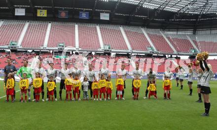 Fussball. Tipp3-Bundesliga. SK Austria Kaernten gegen SC Magna Wiener Neustadt. Andreas Schranz, Peter Pucker, Luka Elsner, Leonhard Kaufmann, Mario Kroepfl, Thomas Riedl, Michael Sollbauer, Stefan Hierlaender, Markus Pink, Oliver Pusztai, Matthias Dollinger (Austria Kaernten). Klagenfurt, 13.5.2010. 
Foto: Kuess 

---
pressefotos, pressefotografie, kuess, qs, qspictures, sport, bild, bilder, bilddatenbank