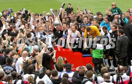 Fussbal. OEFB Stiegl Cup. Sturm Graz gegen FC Magna Wiener Neustadt. Jubel Sturm Graz. Klagenfurt, 16.5.2010. 
Foto: Kuess 

---
pressefotos, pressefotografie, kuess, qs, qspictures, sport, bild, bilder, bilddatenbank