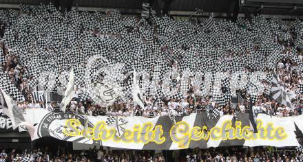 Fussbal. OEFB Stiegl Cup. Sturm Graz gegen FC Magna Wiener Neustadt. Fans (Graz). Klagenfurt, 16.5.2010. 
Foto: Kuess 

---
pressefotos, pressefotografie, kuess, qs, qspictures, sport, bild, bilder, bilddatenbank