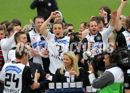 Fussbal. OEFB Stiegl Cup. Sturm Graz gegen FC Magna Wiener Neustadt. Jubel Sturm Graz. Klagenfurt, 16.5.2010. 
Foto: Kuess 

---
pressefotos, pressefotografie, kuess, qs, qspictures, sport, bild, bilder, bilddatenbank