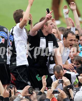 Fussbal. OEFB Stiegl Cup. Sturm Graz gegen FC Magna Wiener Neustadt. Jubel Sturm Graz. Klagenfurt, 16.5.2010. 
Foto: Kuess 

---
pressefotos, pressefotografie, kuess, qs, qspictures, sport, bild, bilder, bilddatenbank