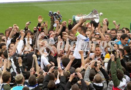 Fussbal. OEFB Stiegl Cup. Sturm Graz gegen FC Magna Wiener Neustadt. Jubel Sturm Graz. Klagenfurt, 16.5.2010. 
Foto: Kuess 

---
pressefotos, pressefotografie, kuess, qs, qspictures, sport, bild, bilder, bilddatenbank