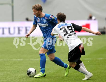 Fussbal. OEFB Stiegl Cup. Sturm Graz gegen FC Magna Wiener Neustadt. KLaus Salmutter, (Graz), Ronald Gercaliu (Wr. Neustadt). Klagenfurt, 16.5.2010. 
Foto: Kuess 

---
pressefotos, pressefotografie, kuess, qs, qspictures, sport, bild, bilder, bilddatenbank