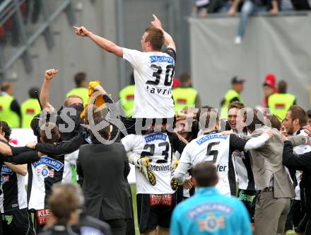 Fussbal. OEFB Stiegl Cup. Sturm Graz gegen FC Magna Wiener Neustadt. Jubel Klemen Lavric (Graz). Klagenfurt, 16.5.2010. 
Foto: Kuess 

---
pressefotos, pressefotografie, kuess, qs, qspictures, sport, bild, bilder, bilddatenbank