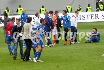 Fussbal. OEFB Stiegl Cup. Sturm Graz gegen FC Magna Wiener Neustadt. Enttaeuschung bei Wiener Neustadt. Klagenfurt, 16.5.2010. 
Foto: Kuess 

---
pressefotos, pressefotografie, kuess, qs, qspictures, sport, bild, bilder, bilddatenbank