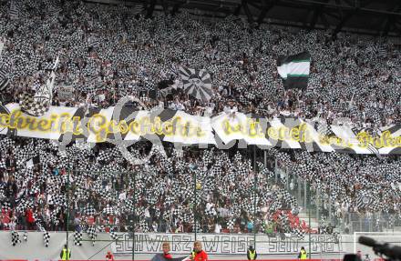 Fussbal. OEFB Stiegl Cup. Sturm Graz gegen FC Magna Wiener Neustadt. Fans (Graz). Klagenfurt, 16.5.2010. 
Foto: Kuess 

---
pressefotos, pressefotografie, kuess, qs, qspictures, sport, bild, bilder, bilddatenbank