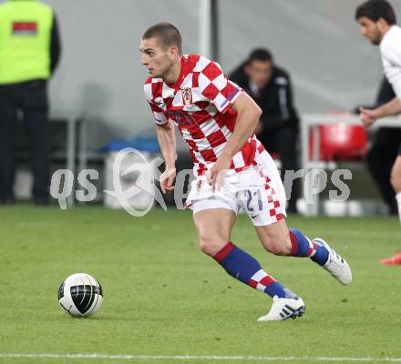 Fussball. Laenderspiel Oesterreich gegen Kroatien. Mladen Petric (Kroatien). Klagenfurt, 19.5.2010. 
Foto: Kuess 

---
pressefotos, pressefotografie, kuess, qs, qspictures, sport, bild, bilder, bilddatenbank