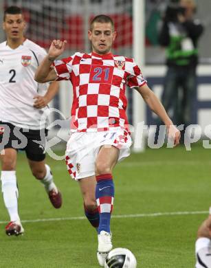 Fussball. Laenderspiel Oesterreich gegen Kroatien. Mladen Petric (Kroatien). Klagenfurt, 19.5.2010. 
Foto: Kuess 

---
pressefotos, pressefotografie, kuess, qs, qspictures, sport, bild, bilder, bilddatenbank