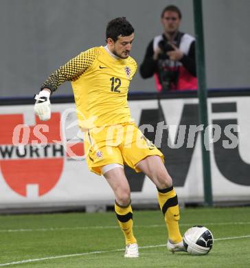 Fussball. Laenderspiel Oesterreich gegen Kroatien. Danijel Subasic (Kroatien). Klagenfurt, 19.5.2010. 
Foto: Kuess 

---
pressefotos, pressefotografie, kuess, qs, qspictures, sport, bild, bilder, bilddatenbank