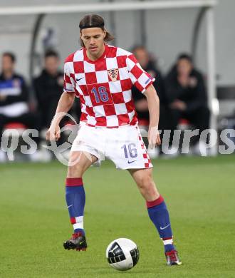 Fussball. Laenderspiel Oesterreich gegen Kroatien. Tomislav Dujmovic (Kroatien). Klagenfurt, 19.5.2010. 
Foto: Kuess 

---
pressefotos, pressefotografie, kuess, qs, qspictures, sport, bild, bilder, bilddatenbank