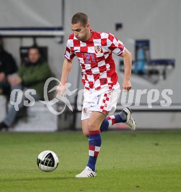 Fussball. Laenderspiel Oesterreich gegen Kroatien. Mladen Petric (Kroatien). Klagenfurt, 19.5.2010. 
Foto: Kuess 

---
pressefotos, pressefotografie, kuess, qs, qspictures, sport, bild, bilder, bilddatenbank