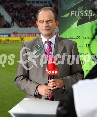 Fussball. Laenderspiel Oesterreich gegen Kroatien. Herbert Prohaska. Klagenfurt, 19.5.2010. 
Foto: Kuess 

---
pressefotos, pressefotografie, kuess, qs, qspictures, sport, bild, bilder, bilddatenbank