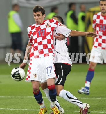 Fussball. Laenderspiel Oesterreich gegen Kroatien. Mario Mandzukic (Kroatien). Klagenfurt, 19.5.2010. 
Foto: Kuess 

---
pressefotos, pressefotografie, kuess, qs, qspictures, sport, bild, bilder, bilddatenbank