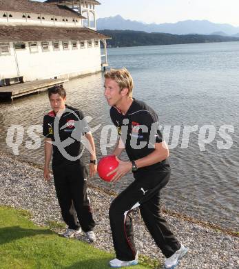 Fussball Laenderspiel Oesterreich gegen Kroatien. Vorberichte.  Zlatko Junuzovic,  Marc Janko.  Poertschach, am 18.5.2010.
Foto: Kuess
---
pressefotos, pressefotografie, kuess, qs, qspictures, sport, bild, bilder, bilddatenbank