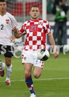 Fussball. Laenderspiel Oesterreich gegen Kroatien. Mladen Petric (Kroatien). Klagenfurt, 19.5.2010. 
Foto: Kuess 

---
pressefotos, pressefotografie, kuess, qs, qspictures, sport, bild, bilder, bilddatenbank