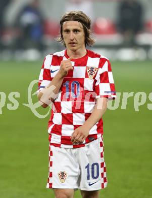 Fussball. Laenderspiel Oesterreich gegen Kroatien. Luka Modric (Kroatien). Klagenfurt, 19.5.2010. 
Foto: Kuess 

---
pressefotos, pressefotografie, kuess, qs, qspictures, sport, bild, bilder, bilddatenbank