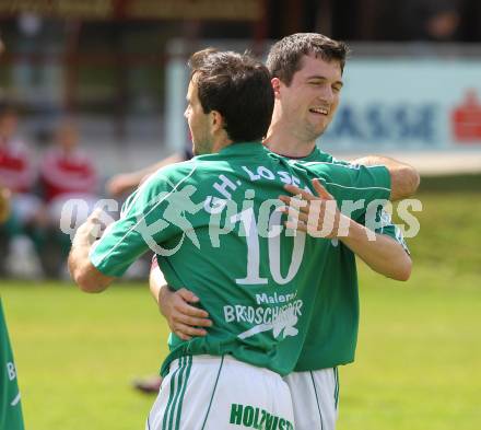 Fussball Unterliga Ost. SV ASKOE Holzbau Gasser Ludmannsdorf gegen ASKOE Zadruga St. Michael/Bl. Torjubel  (St. Michael/Bl.). Ludmannsdorf, am 22.5.2010.
Foto: Kuess
---
pressefotos, pressefotografie, kuess, qs, qspictures, sport, bild, bilder, bilddatenbank