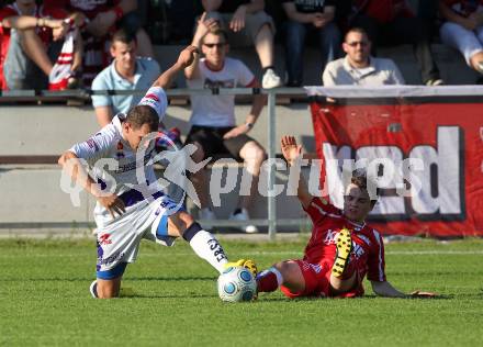 Fussball Regionalliga. SAK gegen GAK. Christian Dlopst (SAK), Michael Hofer (GAK). Klagenfurt, am 25.5.2010.
Foto: Kuess
---
pressefotos, pressefotografie, kuess, qs, qspictures, sport, bild, bilder, bilddatenbank