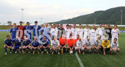 Fussball. Nationalmannschaft Slowakei gegen Kaernten Auswahl. Mannschaftsfoto (Slowakei,  Kaernten). St. Veit, am 26.5.2010.
Foto: Kuess

---
pressefotos, pressefotografie, kuess, qs, qspictures, sport, bild, bilder, bilddatenbank