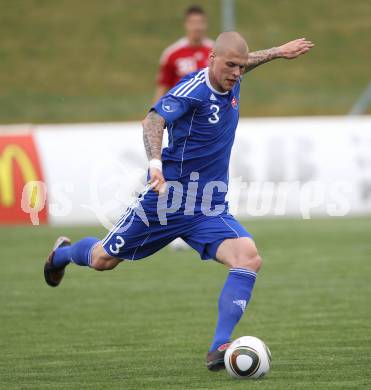 Fussball. Nationalmannschaft Slowakei gegen Kaernten Auswahl.  Martin Skrtel (Slowakei). St. Veit, am 26.5.2010.
Foto: Kuess

---
pressefotos, pressefotografie, kuess, qs, qspictures, sport, bild, bilder, bilddatenbank