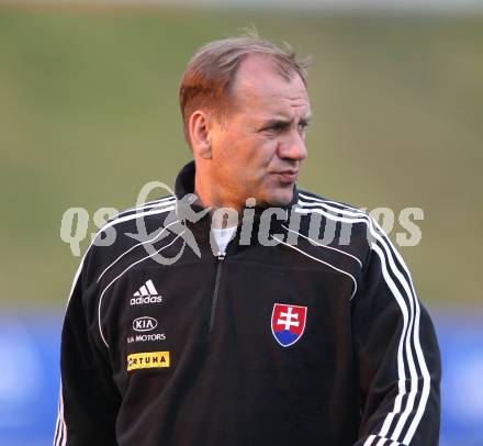 Fussball. Nationalmannschaft Slowakei gegen Kaernten Auswahl.  Trainer Vladimir Weiss (Slowakei). St. Veit, am 26.5.2010.
Foto: Kuess

---
pressefotos, pressefotografie, kuess, qs, qspictures, sport, bild, bilder, bilddatenbank