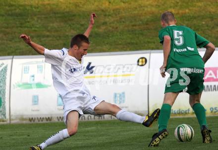 Fussball Regionalliga. FC St. Veit gegen FC Superfund Pasching. Roman Adunka (St. Veit), Dennis Mimm (Pasching). St. Veit, am 28.5.2010.
Foto: Kuess
---
pressefotos, pressefotografie, kuess, qs, qspictures, sport, bild, bilder, bilddatenbank