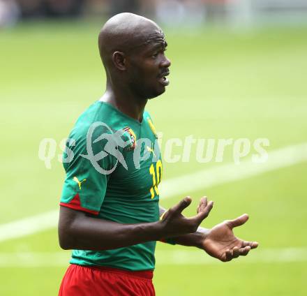 Fussball Laenderspiel. Testspiel Kamerun gegen Slowakei.  Achille Emana (Kamerun). Klagenfurt, am 29.5.2010.
Foto: Kuess

---
pressefotos, pressefotografie, kuess, qs, qspictures, sport, bild, bilder, bilddatenbank